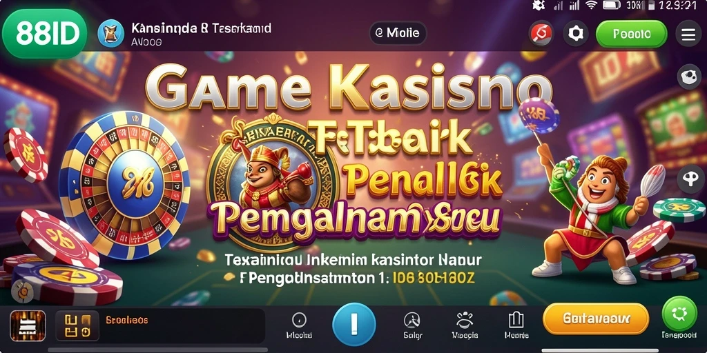 Tampilan gameplay seru dari aplikasi Kasino 88ID.