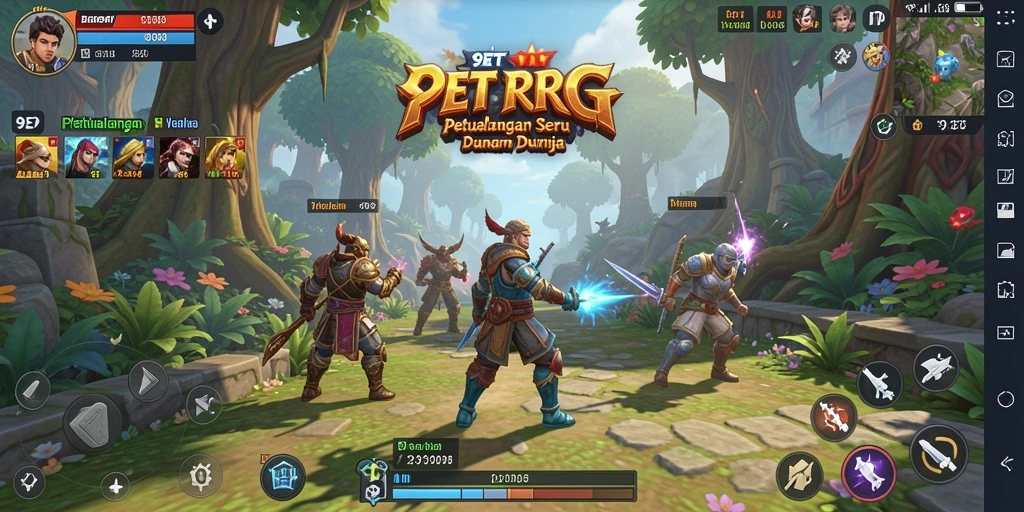 Gameplay menarik dengan berbagai karakter dan pertarungan epik.