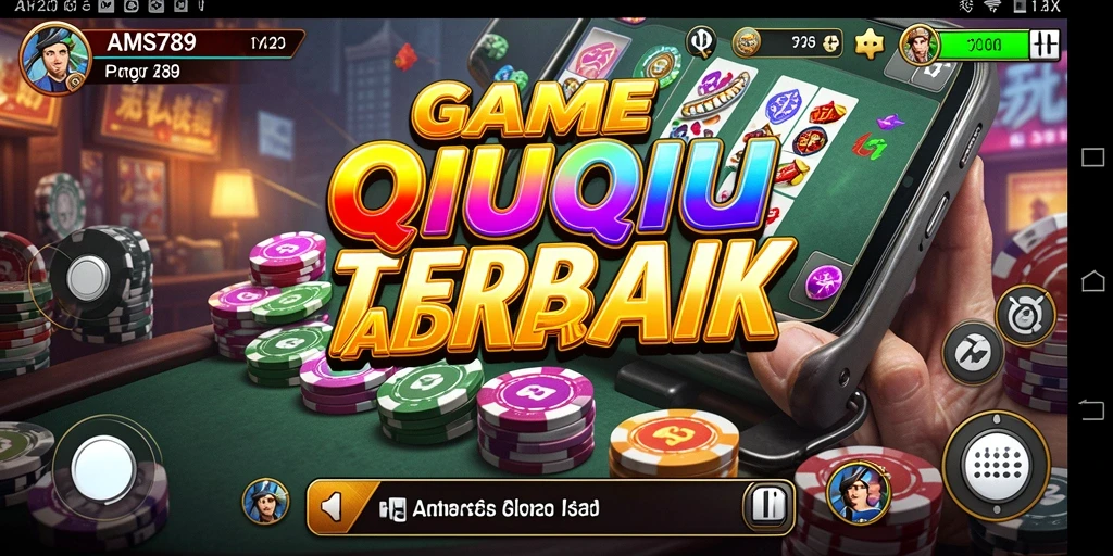 Tampilan gameplay QiuQiu yang menegangkan dalam AMS789.