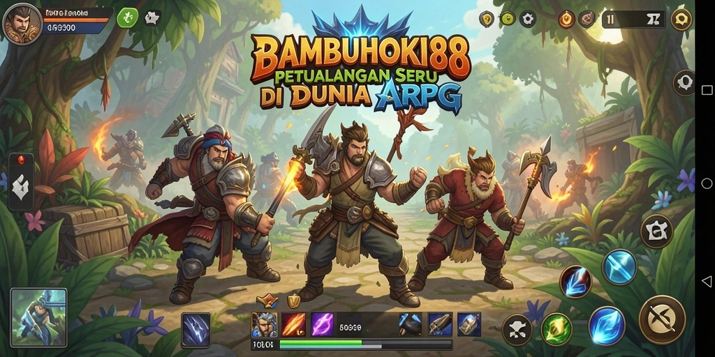 Tampilan permainan mencolok dengan aksi seru di <strong>BAMBUHOKI88</strong>.