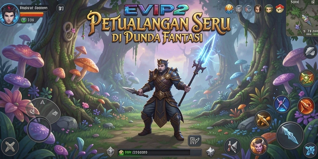 Tampilan gameplay EVIP2 yang memukau saat menjelajahi dunia.