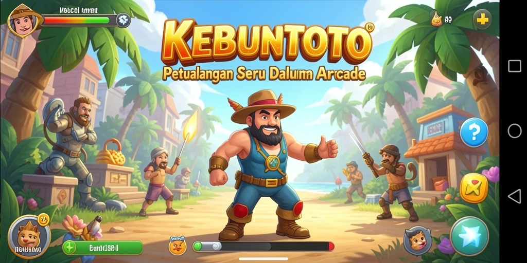 Tampilan gameplay KEBUNTOTO yang penuh aksi dan seru.