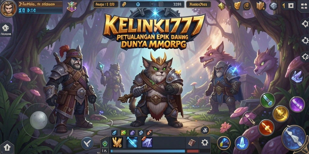 Gameplay KELINCI777 dengan karakter beraksi dalam pertempuran epik.