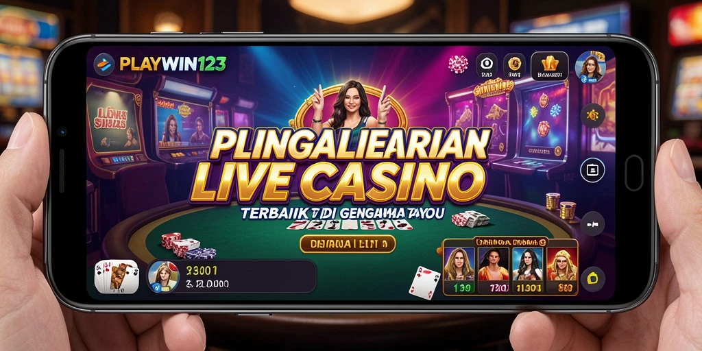 Gambaran gameplay Live Casino yang seru dan interaktif di PLAYWIN123.