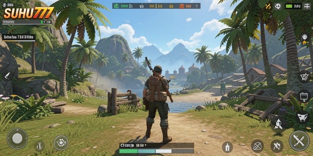 Tampilan gameplay SUHU777 di dunia Open World yang luas.