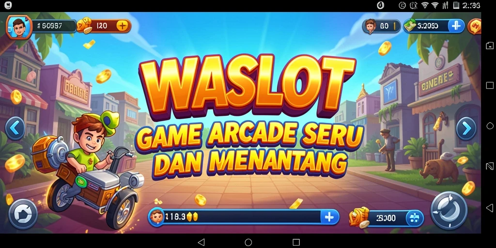 Screenshot gameplay WASLOT menampilkan aksi seru dalam permainan arcade.